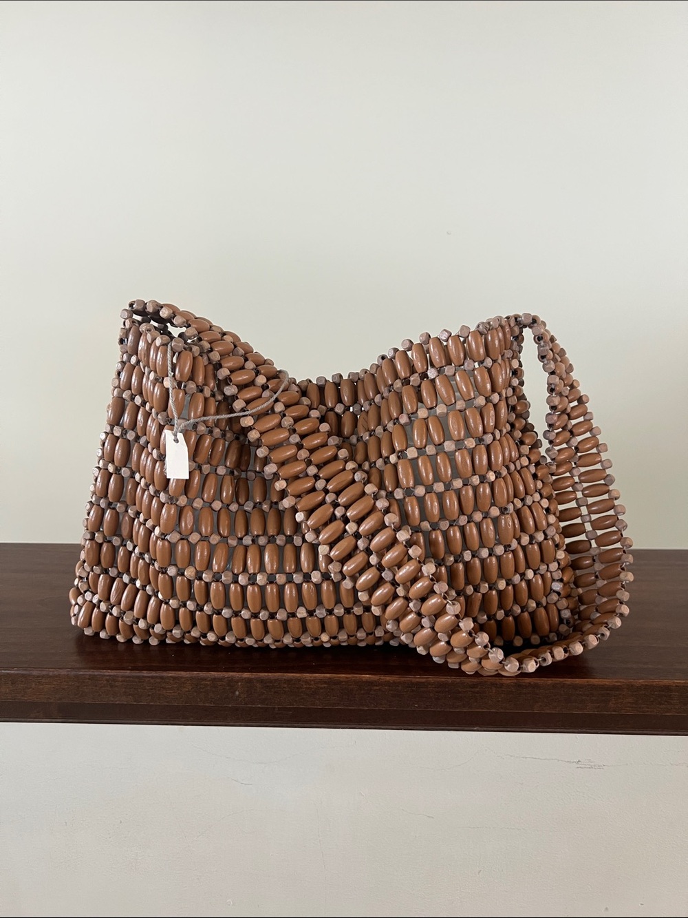 NWOT a new day Beaded Shoulder Bag in Brown.